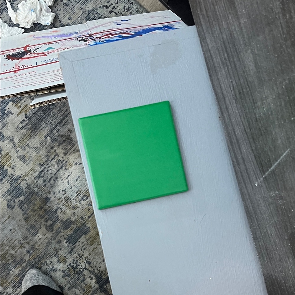 Vibrant Green Ceramic Tile coaster
